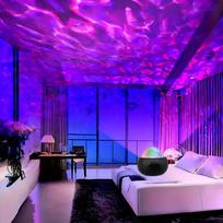 1PC Colorful Water Ripple Projection Light Symphony Ambient Light USB Decorative Night Light water ripple