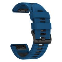 Watch Band 26/22mm For Garmin Fenix 8 E 7 7X/Epix Pro/Quatix 8 Silicone Strap Enduro 3/Epix Pro/Forerunner 970 QuickFit Bracelet 1PCS QuickFit 22mm blue