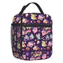 Custom Kirbys Cartoon Game Resuable Lunch Box Unisex Leakproof Cooler Thermal Food Insulated Lunch Bag School Student One Size gray