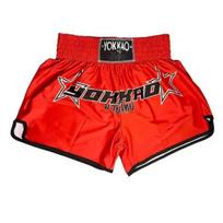 YOKKAO Muay Thai Šortai Vyrams Moterims MMA Bokso Kickbokso Treniruočių Kelnės Su Lycra Audiniu XXS red