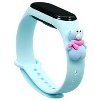 Fusion Accessories Xiaomi Mi Band 5/ 6 Light Blue Xmas Bear