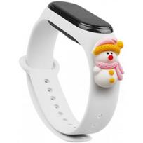 Fusion Accessories Xiaomi Mi Band 5/ 6 White Xmas Snowman 2