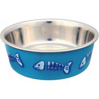 TRIXIE Trixie METALINIS DUBENĖLIS KATĖMS SU PLASTIKINE DANGA 0.3 l 12 cm