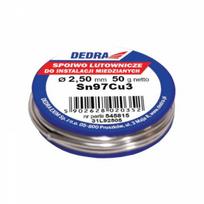 Dedra Dedra Spoiwo lutownicze 2,5mm Sn97Cu3 50g (31L92505)