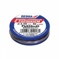 Dedra Dedra Lut z topnikiem Pb60Sn40 2mm 50g - 31L42005