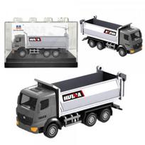 HUINA Dump Truck Metal Collectible Model Huina Silver 1:80