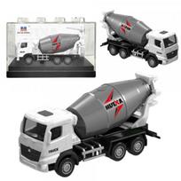 HUINA Concrete Mixer Metal Collectible Model Huina White 1:80