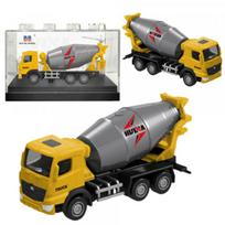 HUINA Concrete Mixer Metal Collectible Model Huina Yellow 1:80