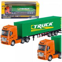 HUINA Truck Semi-trailer Container Metal Huina Green 1:50