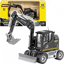 HUINA _8430229 HUINA Koparka Kołowa Ze Spychaczem Metalowa Huina Czarna 1:50