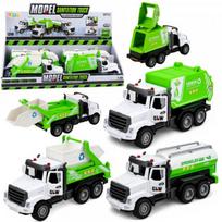 LEAN Toys Komunalinis automobilis su metaline kabina, atidaromomis durelėmis, šviesomis ir garsais, 1:46