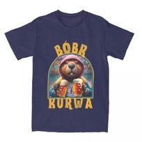 Vyriški moteriški bebro bobr kurwa marškinėliai su alaus gėrimu, apranga, juokingi bober bobrze meme medvilniniai marškinėliai, drabužiai, vintažiniai marškinėliai, spausdinti S smėlis