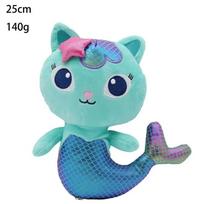 Gabby Dollhouse Plush Toys 8 Styles Mermaid Cat Stuffed Animals Kids Birthday Christmas Gift Soft Plushie Doll blue