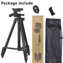 1.4m Aluminum Alloy Tripod Stand for Mobile Phones, Tablets, and DSLRs black