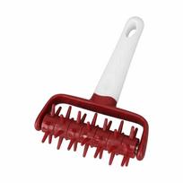 Handheld Pizza Dough Docker PP Pastry Dough Roller Dough Pricker Roller  Pizza Bread Crackers raudona