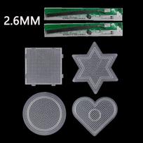2.6/5Mm Mini Hama Beads Template Toy Diy Perler Tool Beads Educational Tangram Jigsaw Puzzle Iron Beads Tool Free Shipping gray