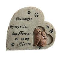 Yousheng Kitten Memorial Stone Garden Decor Cat Headstone Outdoor Cat Tombstone Pet Memorial Stone Sympathy Gift for Cat Owners Cat