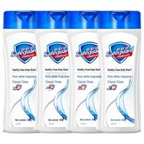 Safeguard Classic Pure Clean Body Wash 4-Pack blue