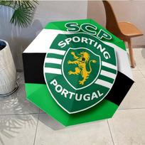 Sporting Portugal Crest Umbrella - Automatic Open/Close, Compact 8-Rib Lightweight Umbrella Essential for outdoorPicnic Accessory Fan Gifts
