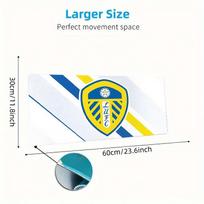 Leeds United Mouse Pad, Large Gaming Desk Mat, Non-slip XXL Mousepad for Laptop & Tablet, Mini PC Playmat with Stitched Edges 30cmx60cm(11.8x23.6inch) yellow