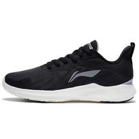 LiNing Lightweight Soft Rebound Breathable Shock Absorbing Durable Low Top Running Shoes Women sneaker Black ARSS020-4 35⅔ black