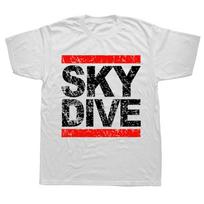 Vinage Skydiving Skydive Sky Diver Paragliding Parachu Paraglider T Shirts Streetwear Short Sleeve Birthday Gifts Tshirt Men S black