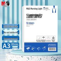 M&G 80mic Transparent High-Definition Laminating Film CN plug (adapter included)