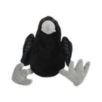 Kawaii juodo varno pliušinis paukštelis minkštas juodo varno pliušiniai žaislai minkšti žaislai varno palydovas žaislas miegui talismanas vaikų gimtadienio dovanos 25cm black