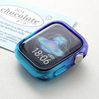 Cover Soft For Apple Watch Case Ultra 2 49mm 41mm 45mm Protective Shell Frame Transparent For iWatch Series 9 8 7 6 5 4 SE 40mm 40mm tamsiai mėlyna spalva