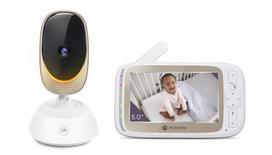 Motorola Wi-Fi Video Baby Monitor with Mood Light VM85 CONNECT 5.0"  White/Gold