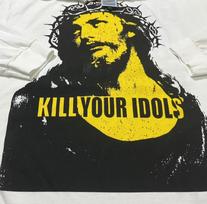 Vintage Guns N Roses Kill Your Idols Axl 90s RARE L Single Stitch Shirt REPRINT XXL yellow