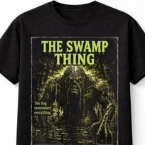 Swamp Thing VHS Horror Monster Creature Black Unisex TShirt M black