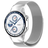 Milanietiškos kilpos juosta OPPO Watch X2 X Metalinis magnetinis apyrankės dirželis Oneplus Watch 3 2 2R Originalus, be tarpų, riešo apyrankės priedai For OPPO Watch X sidabras