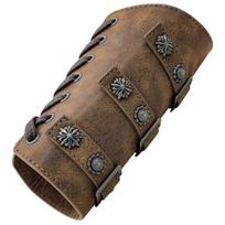 Suaugusiųjų dviračių riešo apsauga Cosplay Retro apyrankė, atspari nusidėvėjimui, reguliuojama suvarstoma pirštinė, riešo petnešėlė bronza