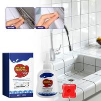 Daugiafunkcis valymo gelis, pelėsio šalinimui nuo plytelių siūlių, tualeto ir virtuvės valymo pasta, daugiaefektyvus pelėsio šalinimo priemonė one size balta