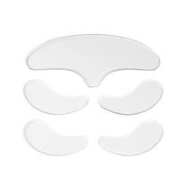 Silicone Anti-Wrinkle Beauty Patch Set - 5 Pieces: Neck, Chest, Face, Reusable Lifting Patches white