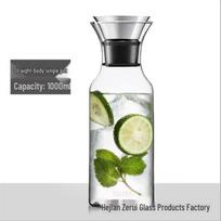 Zeru Heat-Resistant Glass Water Pitcher - Large Capacity Lemonade & Juice Pot gray