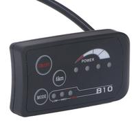 36V 48V S810 LED ekranas elektriniam dviračiui, 4 laidų dviračio modifikavimo LED valdymo ekranas, SM kištukas gray