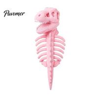 Šviečiantis skeletas šuns kostiumas, naminio gyvūnėlio dinozauro kostiumas, minkštas pliušinis T-Rex Helovino saldainių rinkimo kostiumas, juokingas cosplay apranga katėms, mažiems šunims S rožinė