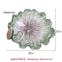Lotus Leaf Stepping Stones for Outdoor Garden Decor white