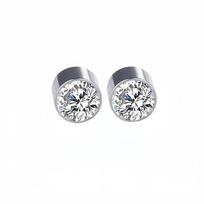 1/4pairs Magnetic Punk Vintage Nose Studs - No Piercing Required, Fashion Women's Piercing-Free Nose Jewelry Set, Stud Earrings WHITE
