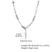 Hip-Hop Punk Rivet Pendant Necklace for Man, Stainless Steel Splicing Clavicle Chain Necklace, Fashion Jewelry Accessories