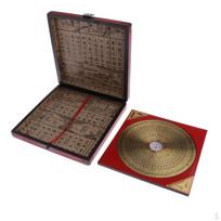 Professional Metal Feng Shui Bagua Luo Pan | Jing with Wooden Base, Diameter: / 8.26inch gray