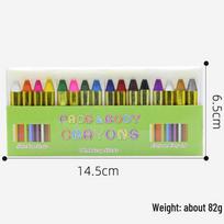16-Color Portable Face & Body Paint Crayons - Long-lasting, Natural Makeup beige
