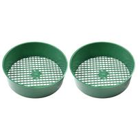 Garden Sieve for Soil and Sand Processing with 6mm Mesh Screen 2Pcs Pack for Home Cultivation and Yard Projects China Mainland blue