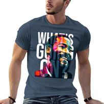 Marvin Gaye Whats Going On TShirt Gym Wear Breathable Short Sleeve Tee S