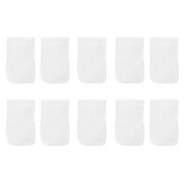 10 vnt. 20x12 cm baseino medvilninio filtro maišelio kojinės keitimas Valymo įrankio priedai white