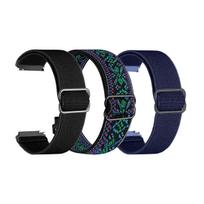 18/20/22mm Adjustable Elastic Nylon Strap for Garmin Venu 4/3/2/Sq 2/Forerunner 255/265/245/955/Vivoactive 4/4S Sports Band 18mm