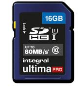 Integral INSDH16G10-80U1 atminties kortelė 16GB SD UHS-I