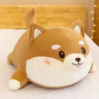 Cute Shiba Inu Doll Corgi Dog Plush Toy Ragdoll Doll Sleeping Pillow on The Bed Super Soft Boys and Girls 40 cm (0.32kg) brown